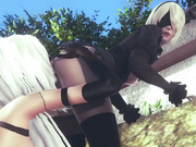 [NIER] A2 + B2 = lesbian sex (3D PORN 60 FPS)
