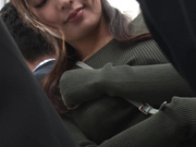 [DRPT-064] 満員電車で羽交い絞めにされ切り裂きマキシワンピの隙間から乳首だけを徹底的に開発されるアヘ顔敏感女 水川潤 - 2of5