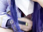 惊奇！极品双阴道COSER福利姬『Akira』口交足交啪啪 插完左边插右边 全程被干娇喘不止，各种姿势轮番上阵 上