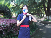 《极品反差✅空姐泄密》露脸才是王道！某航空真实空姐【安琪】赚外快户外景区真空露出私拍人体~笑容迷人~自摸被路人看见了