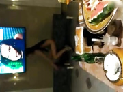 大飞哥最近买码中了几千块请几个老铁去KTV包房找来两个小姐跳脱衣舞一块嗨