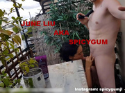 湖南98年留学美女家中露天阳台上和无毛白虎女闺蜜以及她的男友一起淫乱啪啪自拍,场面淫荡不堪!