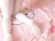 萌白酱全身白丝自慰超粉嫩