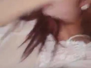 可爱的TS琥珀和大胖子互舔鸡巴，被胖子操得不过瘾，最终还是自己动手撸射 快感来得快！！