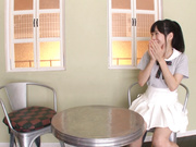 [KAWD-852] 清秀容貌的变态美少女AV演出志愿 藤堂みかん - 3of5