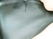 车震白长袖牛仔裤户外车震窗外人来人往